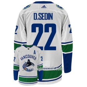 Män Ishockey Vancouver Canucks Tröja DANIEL SEDIN 22 Adidas Vit Authentic